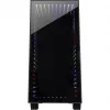 Korpusas INTER-TECH X-608 INFINITY MICRO, microATX, RGB, priekinis ir šoninis grūdintas stiklas, be maitinimo šaltinio