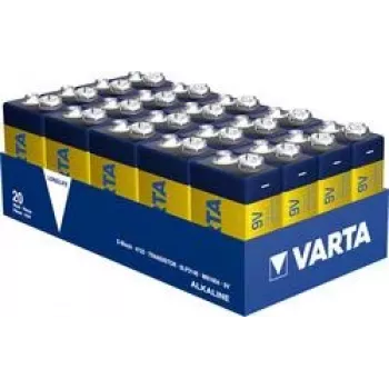 Baterijos Varta Longlife 9V E-Block – 20 vnt. pakuotė
