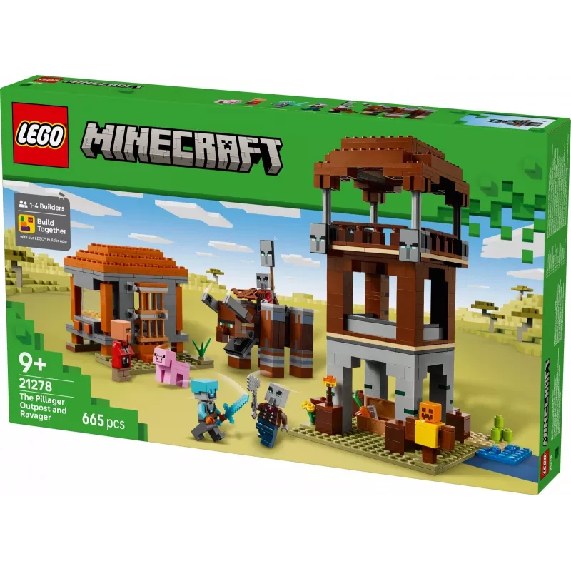 LEGO MINECRAFT 21278 Plėšikų forpostas ir niokotojas