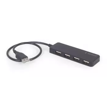 USB 2.0 šakotuvas Gembird UHB-U2P4-06 — 4 prievadai, kompaktiškas USB išplėtimas