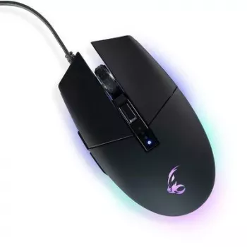 Žaidimų pelė MediaRange MRGS202 – dešinei rankai, optinė, 4000 DPI, 6 mygtukai, USB Type-A, juoda