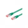 Wentronic Goobay CAT 6a Patch Laidas, S/FTP (PiMF), Žalias, 2 m - LSZH Halogen-Free, Varis (93742)