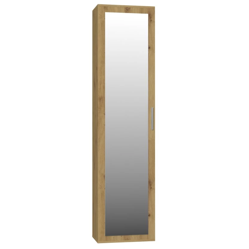 Spinta Top e Shop DUO SZAFKA ARTISAN – ąžuolinis rėmas, 2 lentynos, 1 durys, 500×350×1800 mm