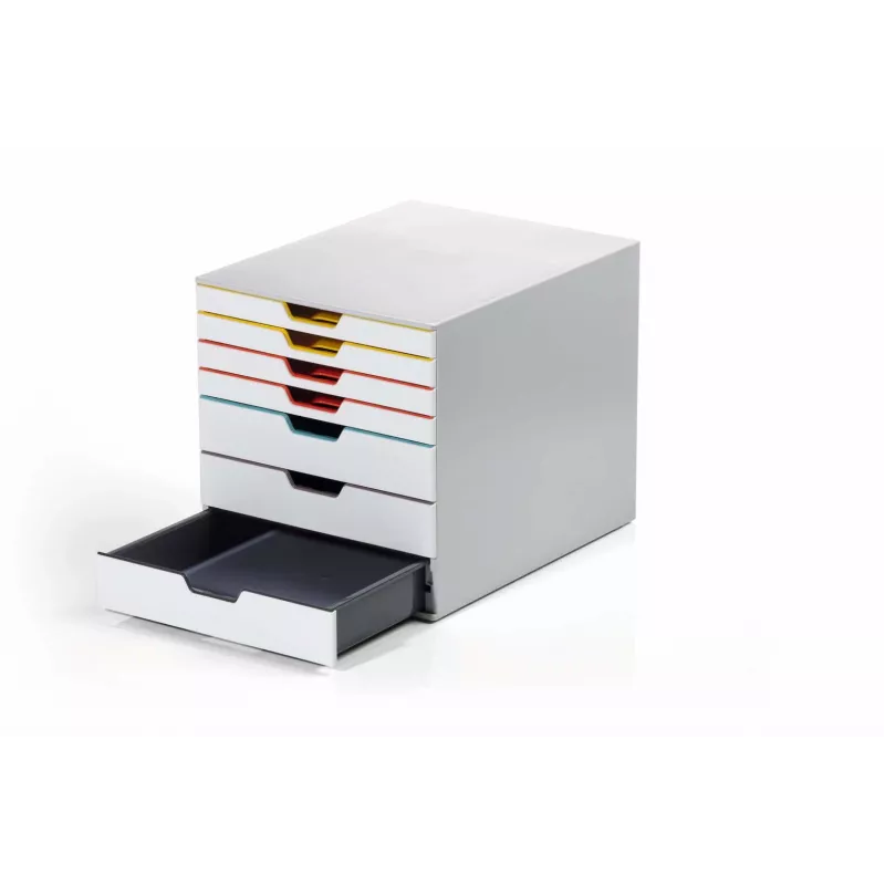 Dėžutė Durable VARICOLOR MIX 7 pilka plastikinė 7 stalčiai