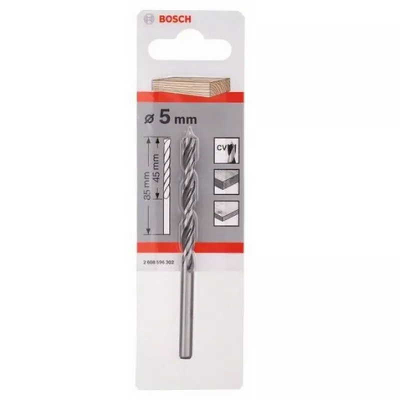 Grąžtas su centravimo antgaliu Bosch 5mm 1vnt 2608596302