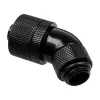 Alphacool HF jungtis 45 laipsnių G1/4 colio AG į 16/10 mm - pasukama, juoda