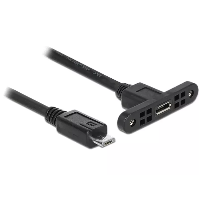 USB laidas DeLOCK 85245 USB 2.0 0,25 m Micro-USB B juodas