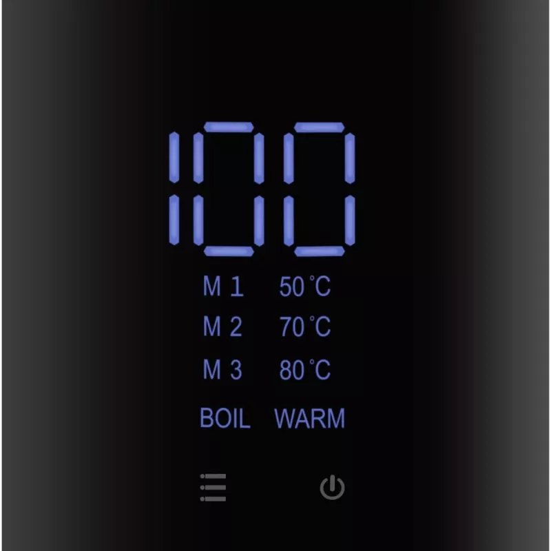 Elektrinis virdulys ProfiCook PCWKS1243 – 1,7 L, 2200 W, temperatūros reguliavimas 50–100 °C, juodas