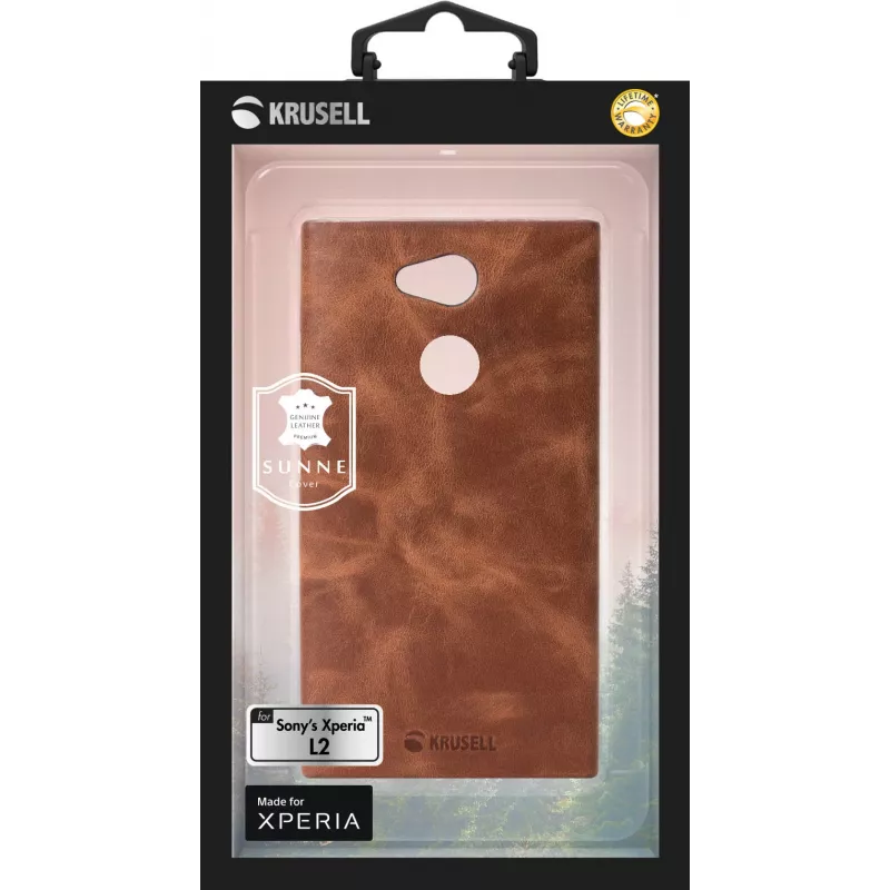 Dėklas Krusell Sunne Sony XPERIA L2 14 cm (5.5 colio) Ruda
