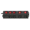 Prailginimo laidas LogiLink LPS251 1,5 m 4 AC lizdai juodas