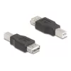 Adapteris USB tipo B į A, DeLOCK 67199, juodas