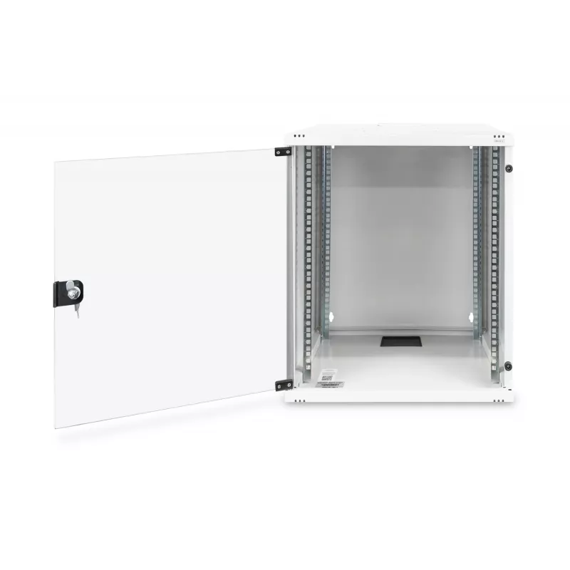 DIGITUS Compact Series DN-19 12-U-S-1 - Sieninis tinklo spintas - šviesiai pilkas, RAL 7035 - 12U - 48,3 cm (19 inch) (DN-19 12-U-S-1)