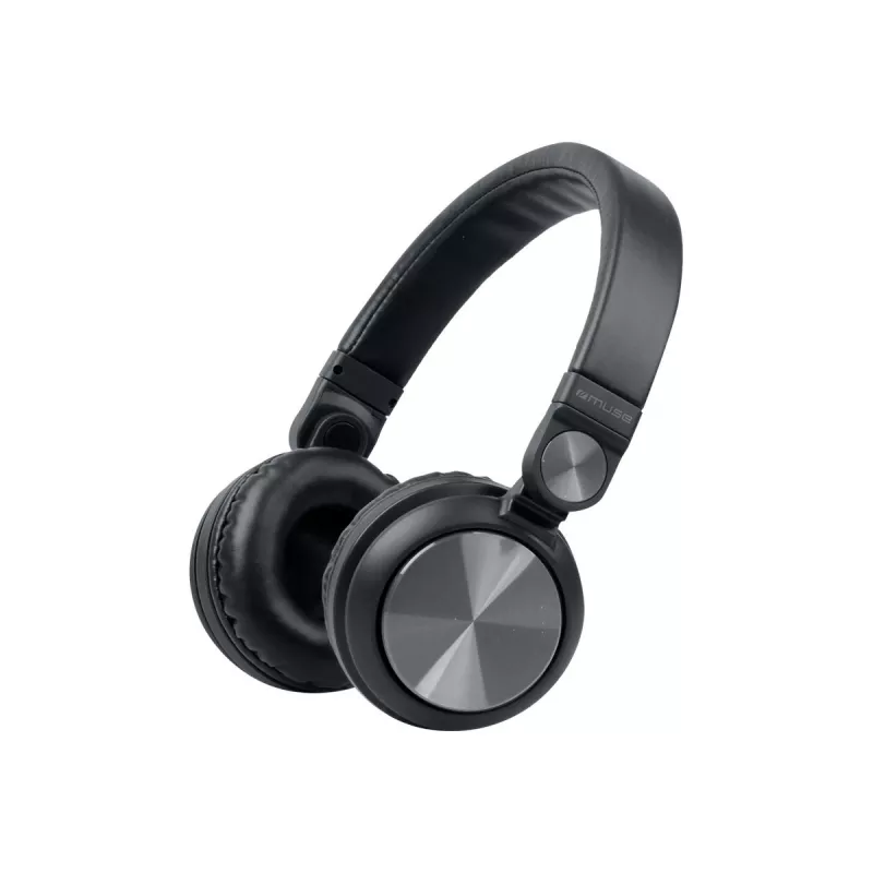 Ausinės / headset Muse M-276BT, laidinės ir belaidės, ant ausies, skambučiams ir muzikai, Bluetooth, juodos