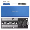 Išorinis SSD korpusas QOLTEC 51832 – M.2 SATA, USB 3.0, iki 2TB, mėlynas, 4 lizdai