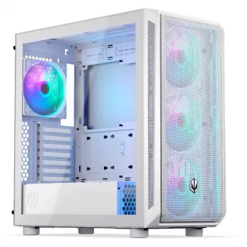 Endorfy Arx 700 ARGB PC korpusas, Midi-Tower, ATX, grūdintas stiklas - su 4x 140 mm ARGB ventiliatoriais, baltas (EY2A017)