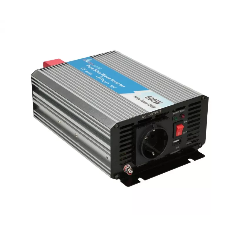 Įtampos keitiklis Extralink OPIP-600W 12V 600W gryno sinuso