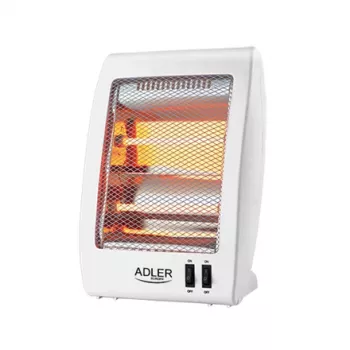 Adler AD 7709 Halogeninis šildytuvas, 800 W, 2 galios lygiai, baltas