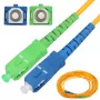 Extralink SC/UPC-SC/APC šviesolaidinis šuoliukas, vienmodis, simplex, G.657A1, 3 mm, 1 m