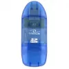 Kortelių skaitytuvas Titanum TA101B USB 2.0, mėlynas – palaiko MicroSD, SD/SDHC, MMC, MS formatus, 480 Mbit/s