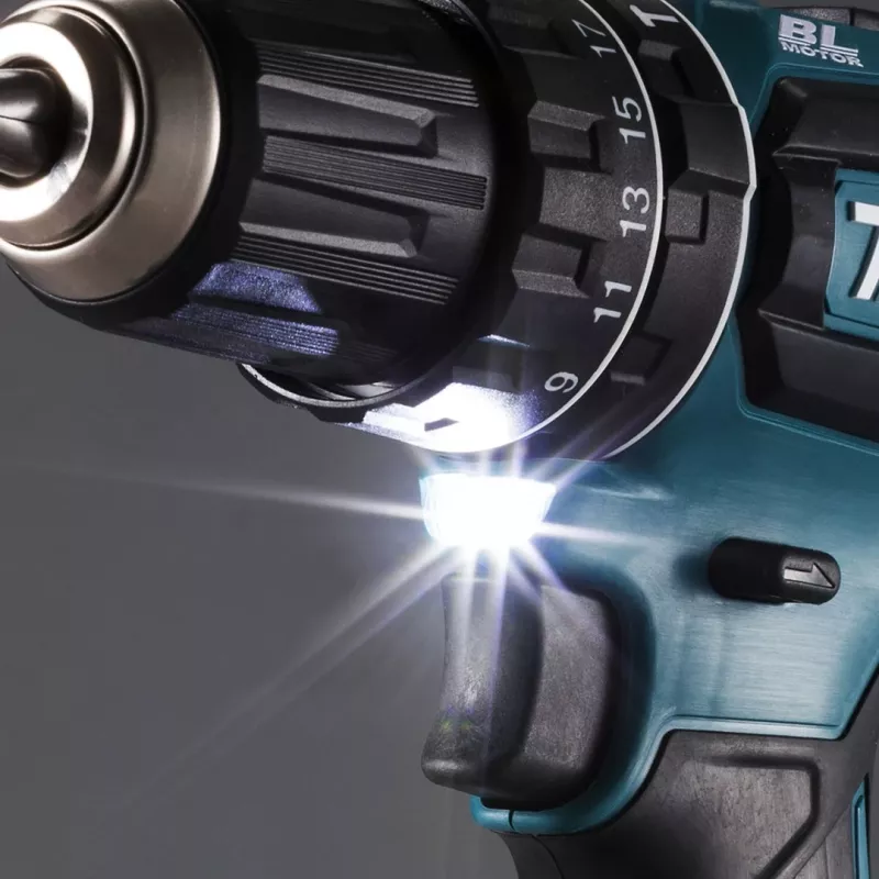 Gręžtuvas Makita DHP485Z, be rakto, 1,1 kg, juodas, mėlynas