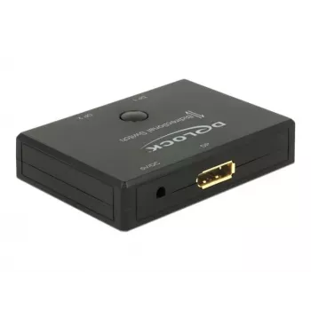 DeLOCK DisplayPort jungiklis, 4K, juodas