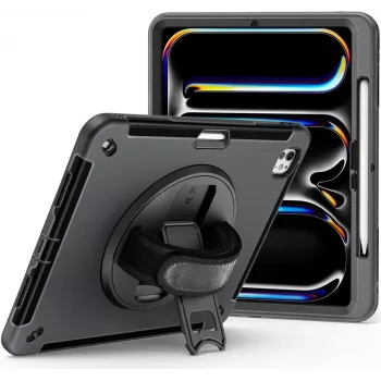 Kickstand Case jt berlin, apsauginis dėklas Apple iPad Pro 13 2024 — Rugged Black