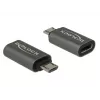 DeLOCK USB adapteris USB-C (M) į Micro-USB B (M) USB 3.1 Gen 1 2,8 cm antracitas (65927)