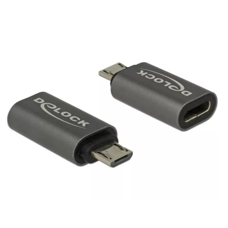 DeLOCK USB adapteris USB-C (M) į Micro-USB B (M) USB 3.1 Gen 1 2,8 cm antracitas (65927)