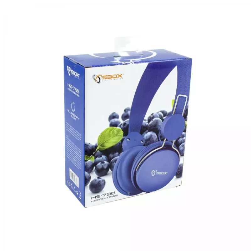 Sbox HS-736BL mėlyna laidinė ausinė
