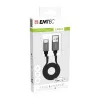USB laidas Emtec T700C 1,2 m USB A – USB C juodas