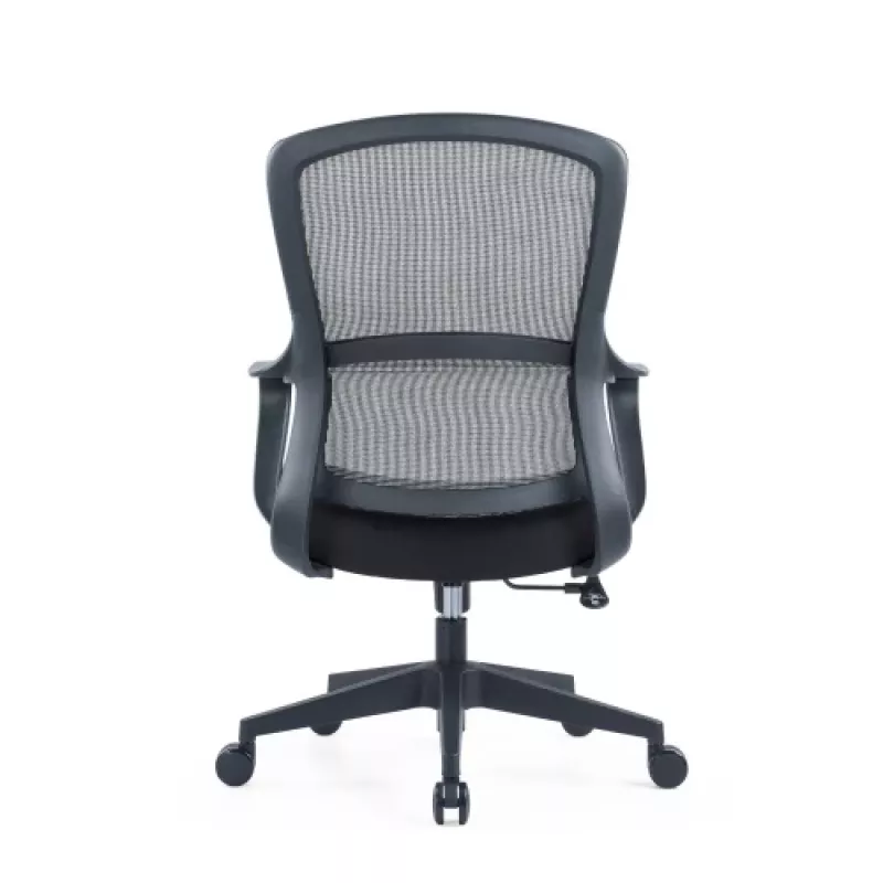 Ergonominė biuro kėdė Up Up Darwin, juoda, juodas audinys + pilkas tinklelis