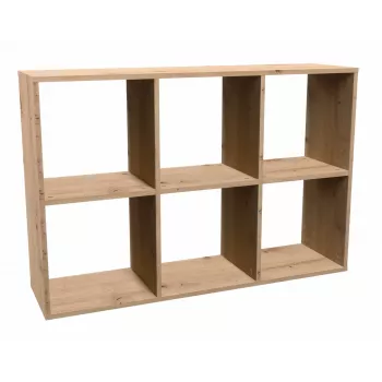 Topeshop MALAX 2X3 ARTISAN svetainės knygų spinta