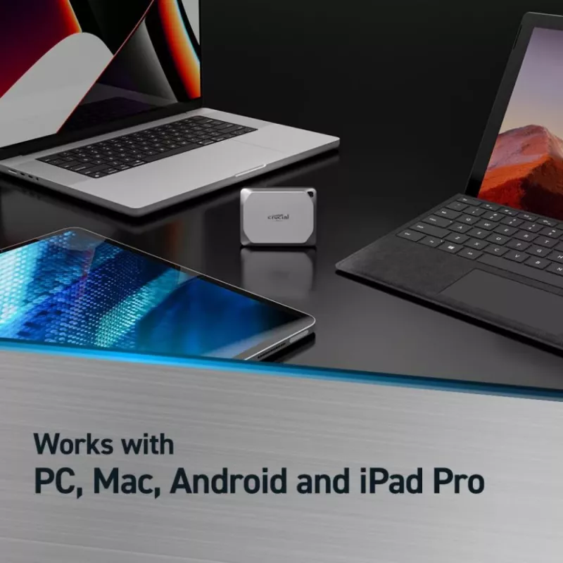 Crucial X9 Pro 4TB išorinis SSD USB 3.2 Gen2 Type-C