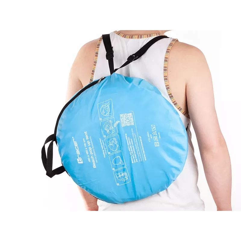 Greitai pastatoma paplūdimio palapinė TRACER Tracer 46954 – lengva, su UV apsauga, nešiojama