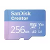SanDisk Creator microSDXC atminties kortelė 256GB, skaitymas iki 190 MB/s