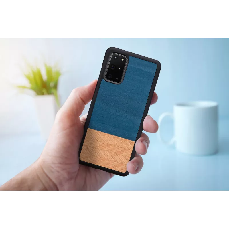 Dėklas Man and Wood Galaxy S20+ denim juodas – apsauginis dangtelis Samsung Galaxy S20+