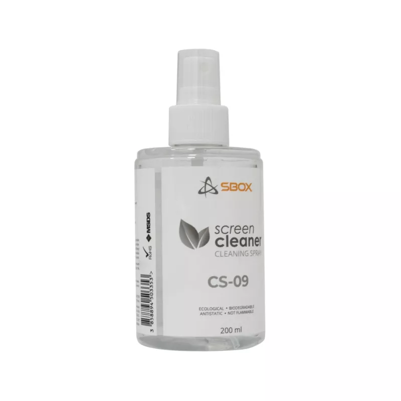 Ekrano valiklis SBOX CS-09 200 ml – skystis ekranams ir stiklui valyti