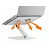 Pasyvus laikiklis Durable 505023 sidabrinis nešiojamam kompiuteriui, naudojimui patalpose