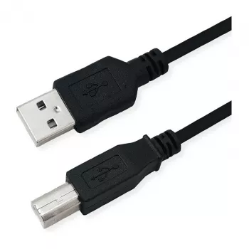 ROLINE RM USB 2.0 kabelis, tipas A-B, juodas, 1,8 m