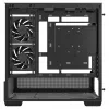 PC korpusas Midi Tower DeepCool CG380 3F – juodas, 235×437×451 mm, su 2x120 mm šoniniais ir 1x120 mm galiniu ventiliatoriumi, maitinimo šaltinis apačioje, 2,5 colio/3,5 colio kietieji diskai