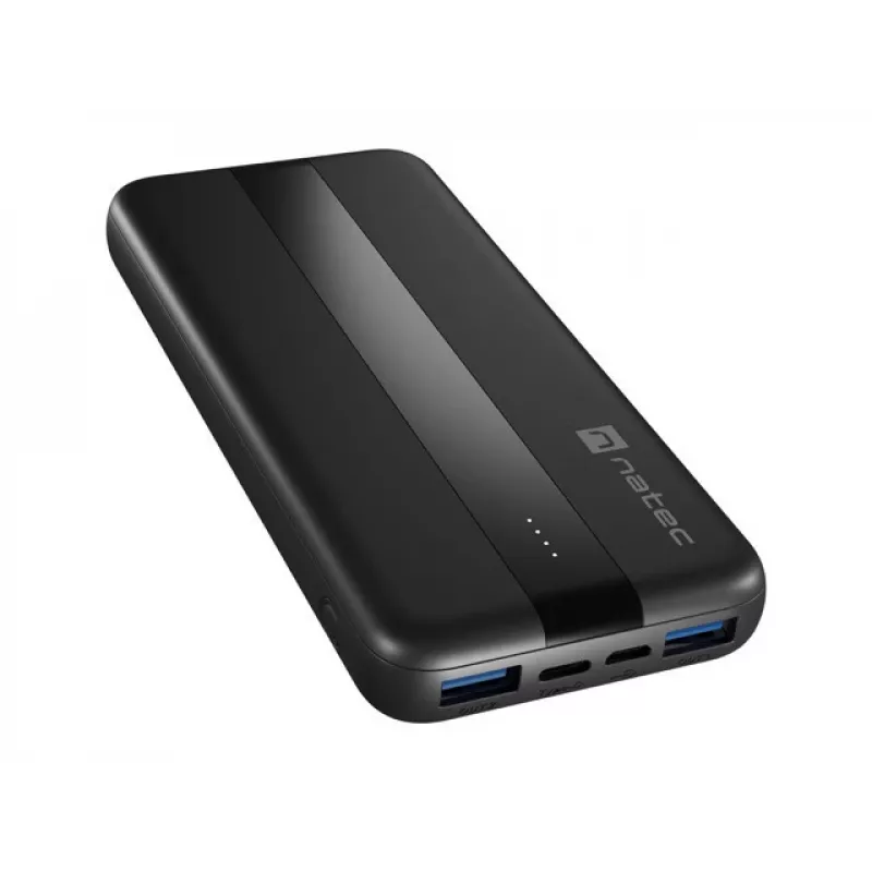NATEC TREVI SLIM Q V2 ličio polimerinė 10000 mAh juoda