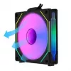 LIAN LI UNI FAN SL-INF 120 ARGB Reverse Blade 3 rinkinys - Juoda