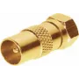Adapteris ShiverPeaks 85323-G IEC kištukas į F lizdą, paauksuota jungtis
