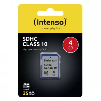 INTENSO atminties kortelė SDHC 4GB C10/3411450