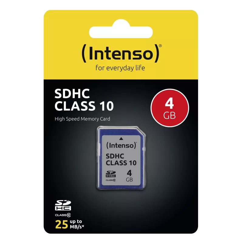INTENSO atminties kortelė SDHC 4GB C10/3411450