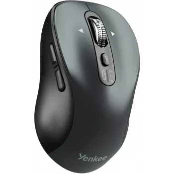 Laidinis ergonomiškas kompiuterio pelė YENKEE YMS2010BK – kompaktiškas dizainas, laidinis ryšys