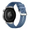 Išmanusis laikrodis HUAWEI WATCH GT5 46mm – 1,43 colio AMOLED ekranas, GPS, 524 mAh baterija, nerūdijančio plieno korpusas, mėlyna austa juosta