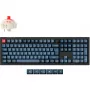 Klaviatūra Keychron V6 Max, juoda/mėlynai pilka, DE išdėstymas, Gateron Jupiter Red, Hot-Swap, RGB