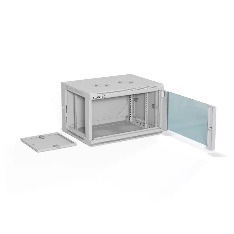 ALANTEC Rack stovas 19 inch 6U 600x450 pilkas FLAT PACK