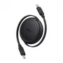 Baseus Free2Pull Mini USB-C į USB-C laidas, 60W, 1 m, juodas